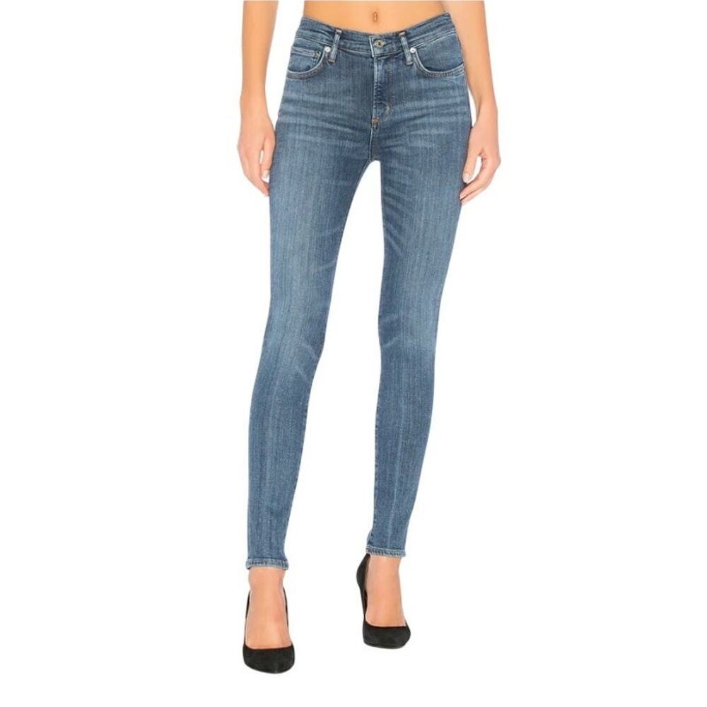 Agolde Sophie High Rise Skinny Jeans Nerve Blue Wash Women 27